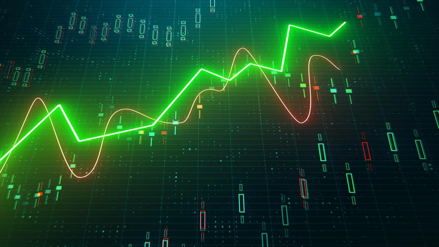 Candlestick chart background